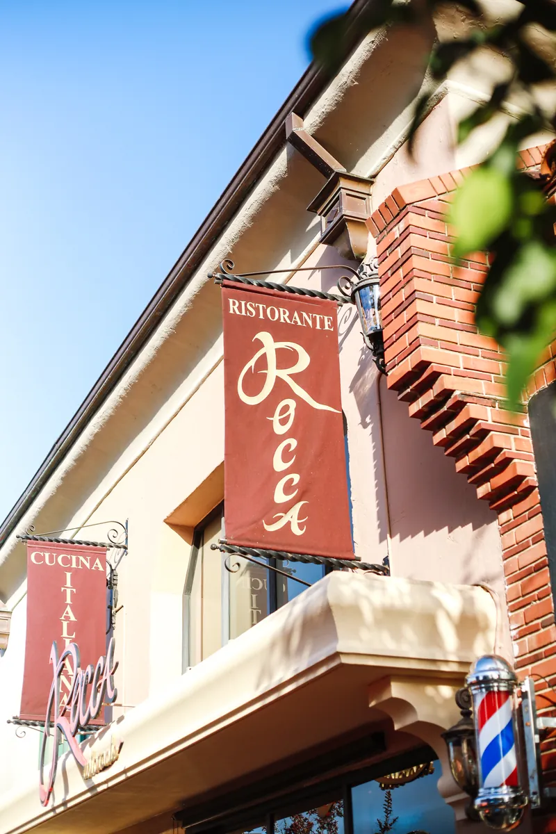 The signs outside Ristorante Rocca