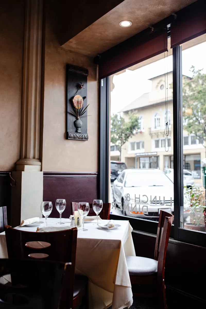 A table by the window